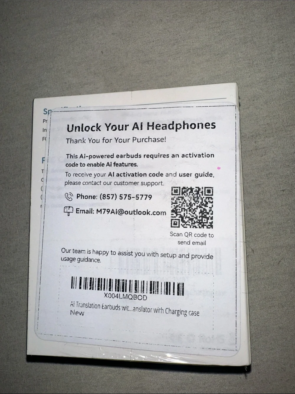 M79 Clip On Earbuds - White Box
